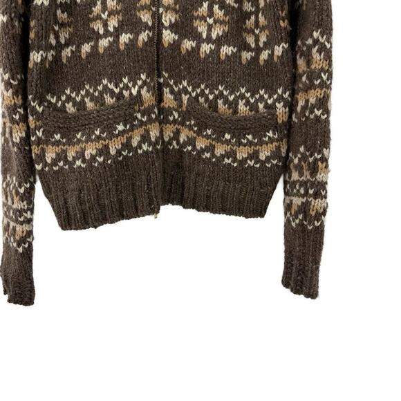 Ralph Lauren Double RL RRL Brown Cardigan Sweater - Picture 3 of 9